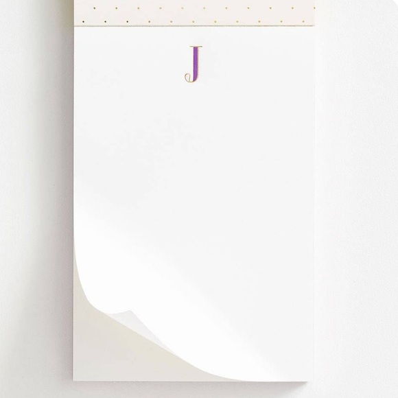 Kate Spade Initial “J” Desktop Memo Notepad - Picture 2 of 5